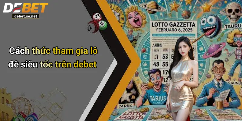 Cách thức tham gia lô đề siêu tốc trên debet